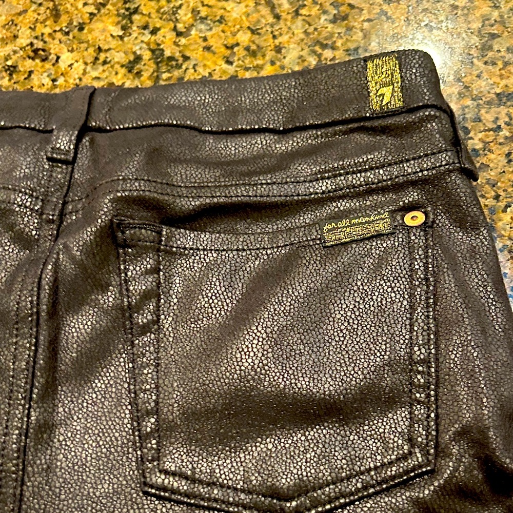 Rock ‘n’ roll suede feeling faux leather 7 for All Mankind jeans